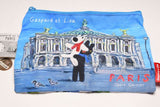 Gaspard and Lisa BIG Kinchaku & Pouch Collection [2.Square Pouch (Blue)]
