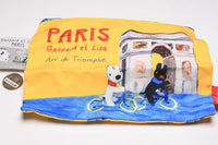 Gaspard and Lisa BIG Kinchaku & Pouch Collection [3.Square Pouch (Yellow)]