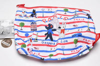 Gaspard and Lisa BIG Kinchaku & Pouch Collection [5.Gusseted Pouch (Red)]