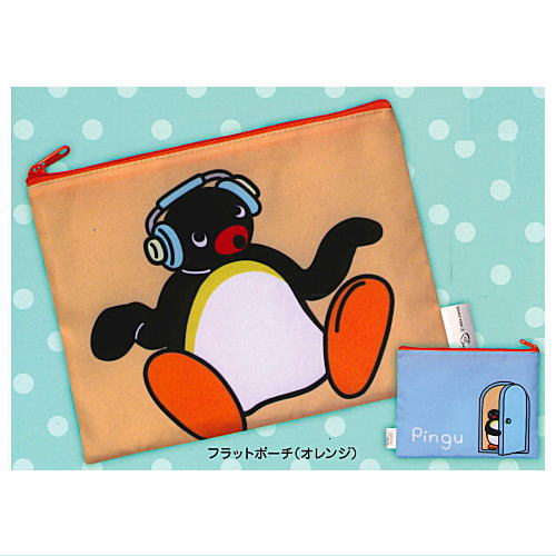 PINGU Pouch Collection [1.Flat pouch (orange)]