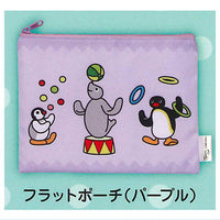 PINGU Pouch Collection [5.Flat pouch (purple)]