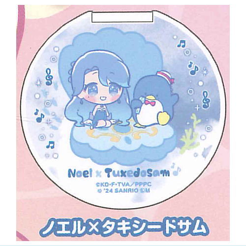 Pichi Pichi Pitch x Sanrio Characters Capsule Mirror [5.Noel x Tuxedo Sam]