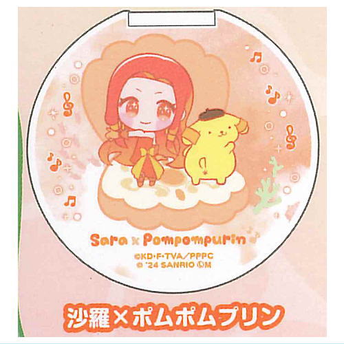 Pichi Pichi Pitch x Sanrio Characters Capsule Mirror [7.Sara x Pompompurin]