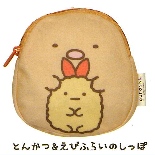 Sumikkogurashi Backpack Pouch with Ears minikkotoissho [3.Tonkatsu & Ebifurai no Shippo]