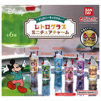 Disney Character Retro Glass Miniature Charms [All 6 type set(Full Complete)]