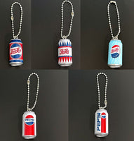 Pepsi miniature can charm vintage [All 5 type set(Full Complete)]