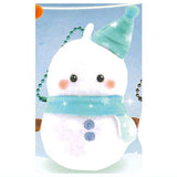 Yurameki gradation Happy snowman stuffed animal Lucky color of winter [3.Sorairo blue]