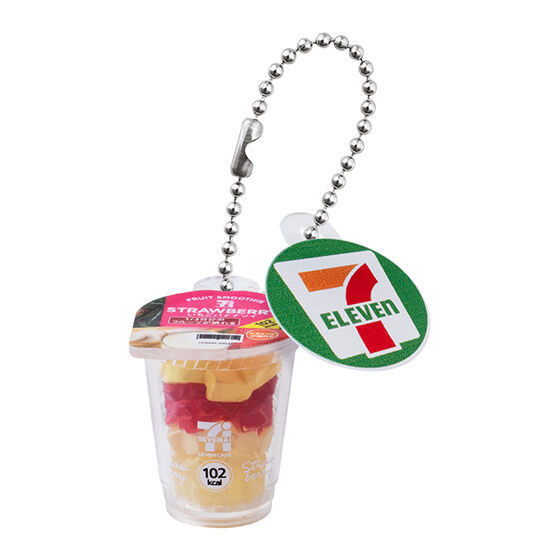 Seven Cafe Series Miniature Charm [6.Strawberry banana soy smoothie (unblended version)]