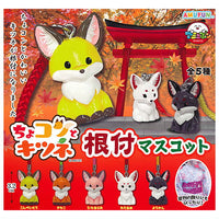 Chokonto Kitsune Netsuke Mascot [All 5 type set(Full Complete)]