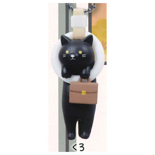 Tsukin cat mascot ball chain Part.2 [1.Black]