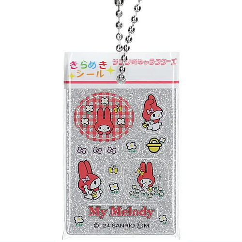 Sanrio Characters Kirameki Sticker style Charm [6.My Melody]