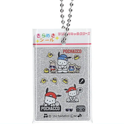 Sanrio Characters Kirameki Sticker style Charm [7.Pochacco]