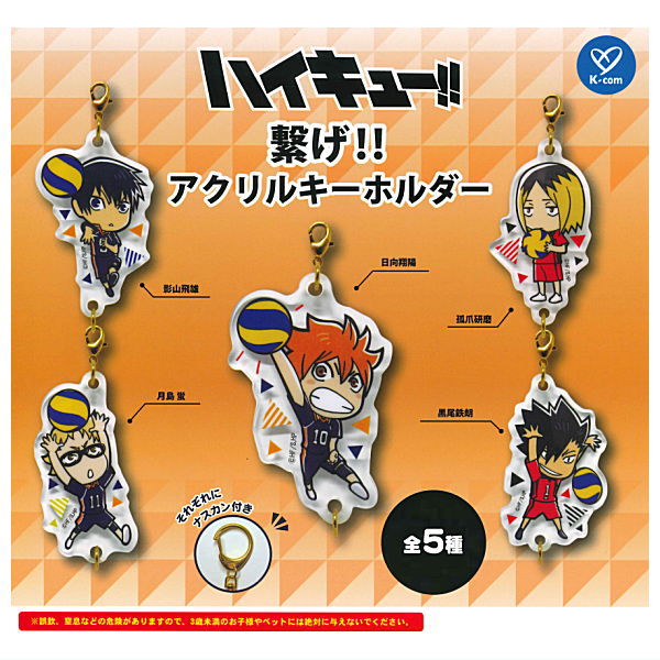 Haikyu!! Connect!! Acrylic Keychain [All 5 type set (Full Complete)]