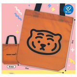 MUZIK TIGER gusseted tote bag [1.Orange]