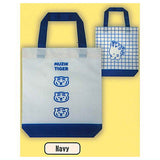 MUZIK TIGER gusseted tote bag [3.Navy]