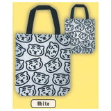 MUZIK TIGER gusseted tote bag [5.White]