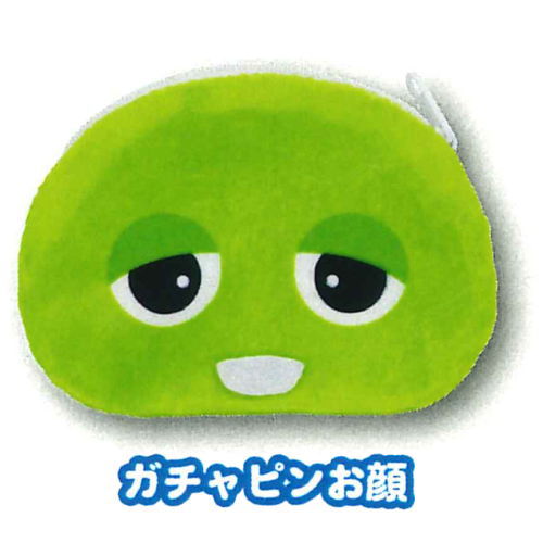 Gachapin Mukku plush pouch [3.Gachapin face]