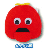 Gachapin Mukku plush pouch [4.Mukku face]
