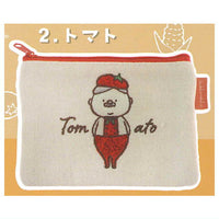Marutto Ojisan Mokomoko Embroidery Pouch [2.Tomato]