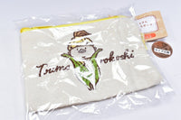 Marutto Ojisan Mokomoko Embroidery Pouch [3.Corn]