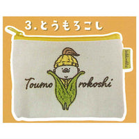 Marutto Ojisan Mokomoko Embroidery Pouch [3.Corn]
