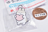 Yurufuwausagino Mejirushi Acrylic Charm [4.Heart]
