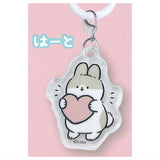 Yurufuwausagino Mejirushi Acrylic Charm [4.Heart]