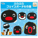 PINGU Fuwafuwa Face Pouch & Kinchaku [All 5 type set(Full Complete)]