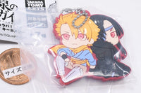 Deformed Rubber! Yomi no Tsugai Keychain [7.Yuru & Asa]