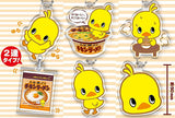 Chicken Ramen Hiyoko-chan Acrylic Keychain [All 5 type set(Full Complete)]
