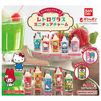 Sanrio Characters retro glass miniature charm [All 10 type set(Full Complete)]