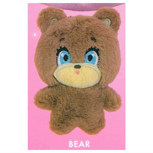 foxy illustrations mini stuffed toy with ball chain [2.BEAR]