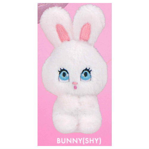 foxy illustrations mini stuffed toy with ball chain [3.BUNNY(SHY)]