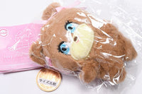 foxy illustrations mini stuffed toy with ball chain [4.BEAR(RIBBON)]