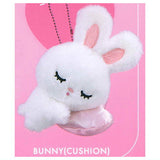 foxy illustrations mini stuffed toy with ball chain [5.BUNNY(CUSHION)]