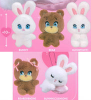 foxy illustrations mini stuffed toy with ball chain [All 5 type set(Full Complete)]