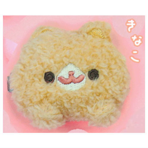 Pomeranian mochi fuwafuwa stuffed clip [2.Kinako]