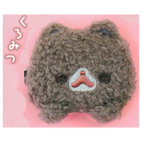 Pomeranian mochi fuwafuwa stuffed clip [3.Kuromitsu]