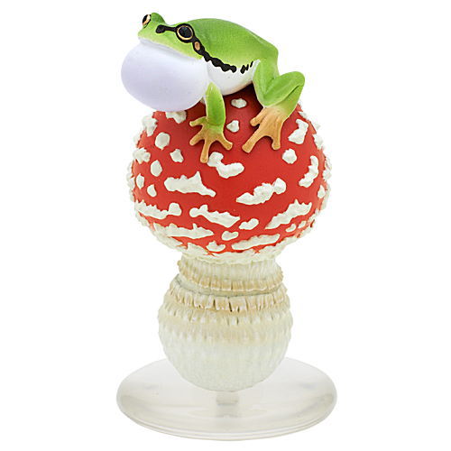 Nature Techni colour MONO PLUS Mushroom and tree frog figure mascot and ball chain Part.2 [2.Benitengudake young and tree frog (mascot)]