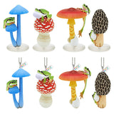 Nature Techni colour MONO PLUS Mushroom and tree frog figure mascot and ball chain Part.2 [All 8 type set(Full Complete)]