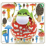 Nature Techni colour MONO PLUS Mushroom and tree frog figure mascot and ball chain Part.2 [All 8 type set(Full Complete)]