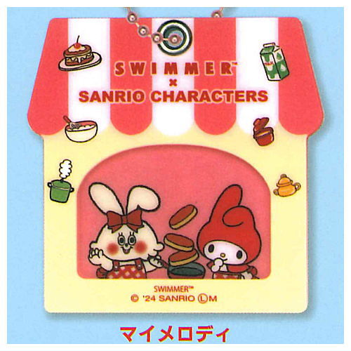 SWIMMERxSANRIO CHARACTERS Ouchidehokkori! Acrylic keychain [3.My Melody]