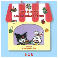 SWIMMERxSANRIO CHARACTERS Ouchidehokkori! Acrylic keychain [5.Kuromi]