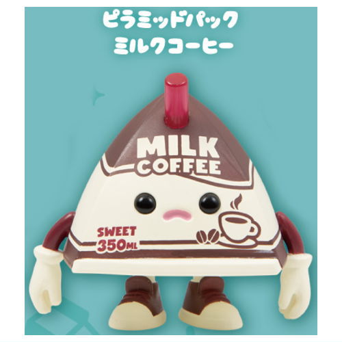 Juice Box Boy Stand Figure [4.Pyramid Pack Milk Coffee]