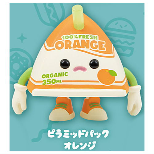 Juice Box Boy Stand Figure [5.Pyramid Pack Orange]