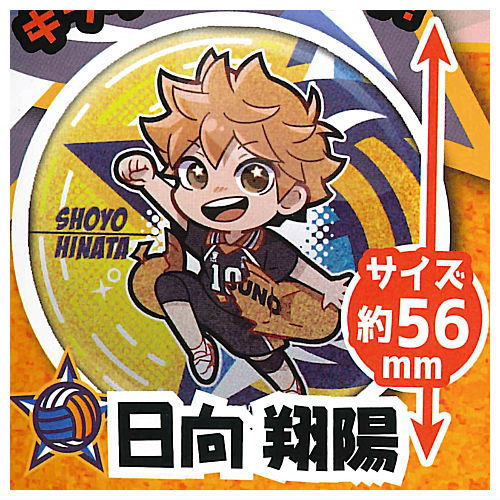 Haikyu!! Charabanchoukou Glitter Can Badge [1.Shoyo Hinata]