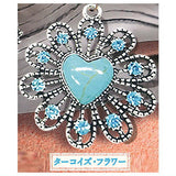 Mystic turquoise charm [2.Turquoise flower]