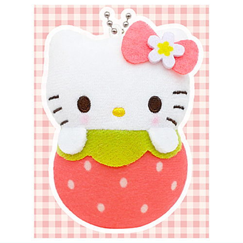 Sanrio Characters Strawberry Swaddle Mascot [1.Hello Kitty]