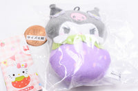 Sanrio Characters Strawberry Swaddle Mascot [4.Kuromi]