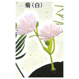 Kusa haetete kusa torikoshite kotobukin hair clip [5.Chrysanthemum (white)]